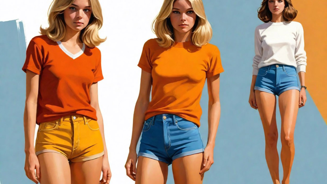 1970s teenager fashion hot pants