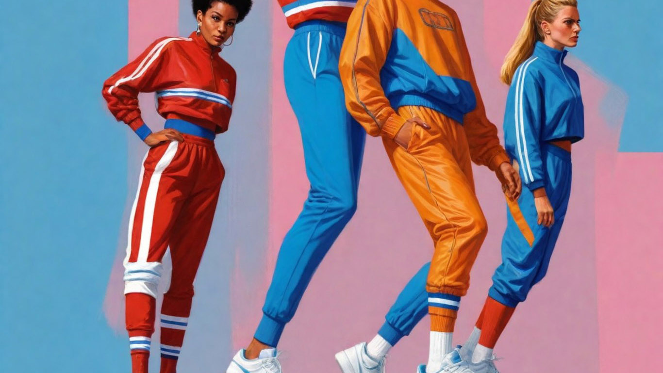 1980s fashion athletic wear