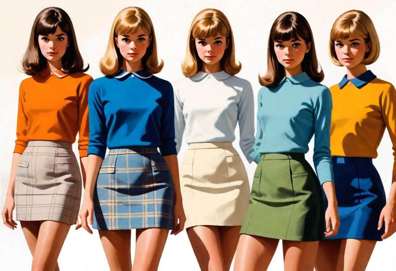 1960s teenager fashion miniskirts
