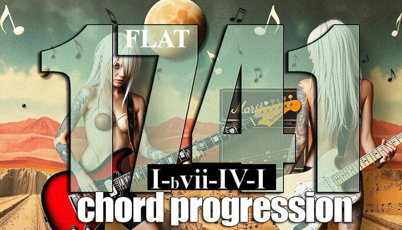 The 1-b7-4-1 chord progression